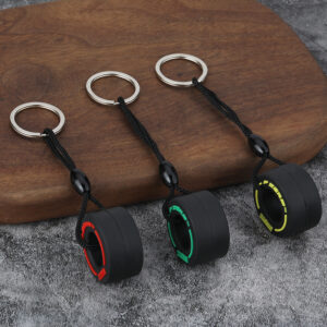 mini-racing-tire-keychain-pvc-rubber-automobile-vehicle-tyre-keyring