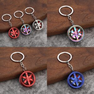 metal-brake-caliper-keychain-automotive-wheel-hub-disc-keyring-premium-vehicle-accessory